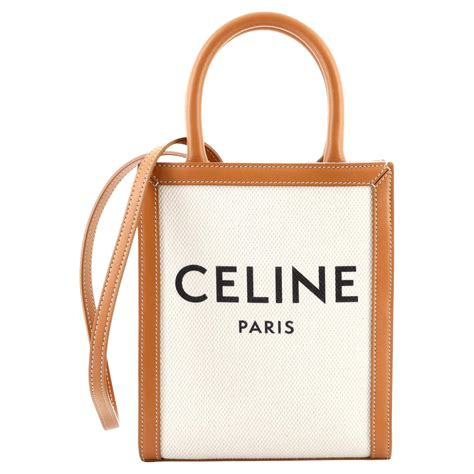 celine mini canvas tote|celine cabas tote small.